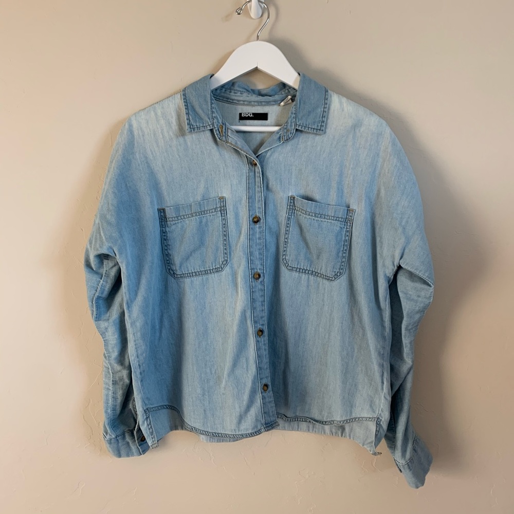 BDG Denim Button Shirt Size Medium